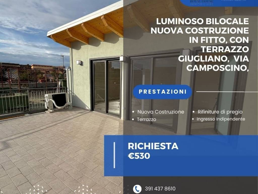 attico in affitto a Giugliano in Campania