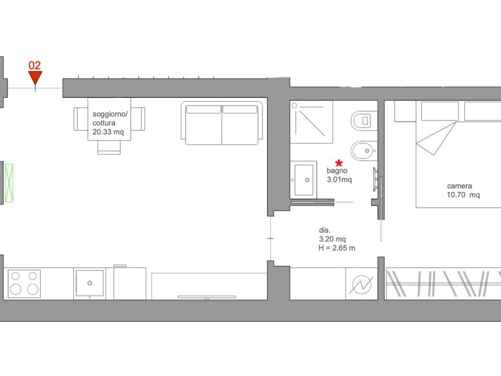 appartamento in vendita a Milano in zona Loreto