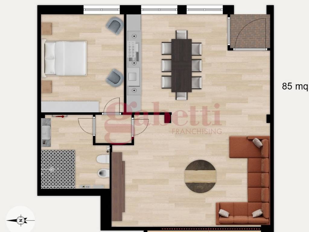 appartamento in vendita ad Olbia in zona Lu Sticcadu