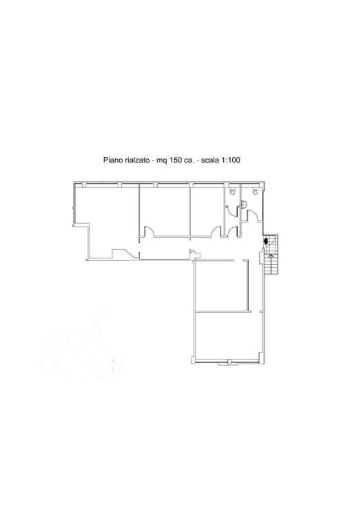 planimetria ufficio-150-mq-piano-rialzato-cmb-scal