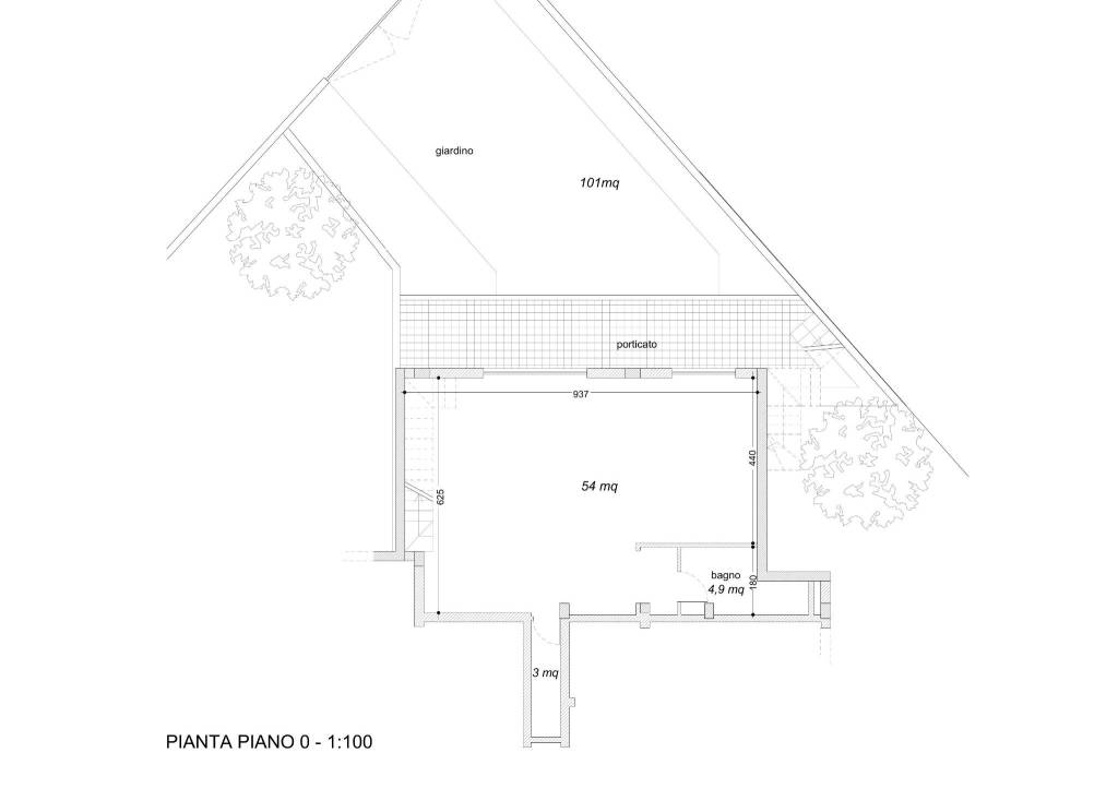 Pianta P0 Villa Via Monte del Marmo 95-95 (1) 1