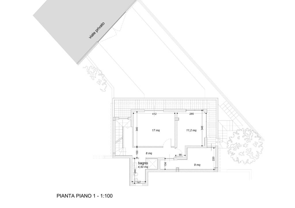 Pianta P1 Villa Via Monte del Marmo 95-95 (1) 1