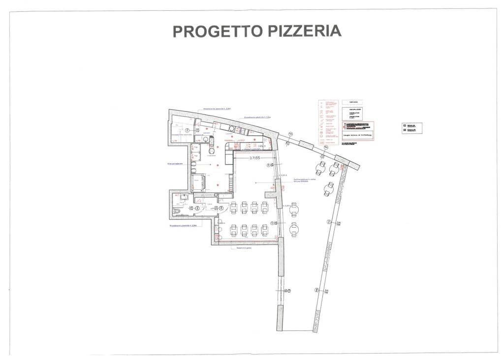 Planimetria Progetto Pizzeria
