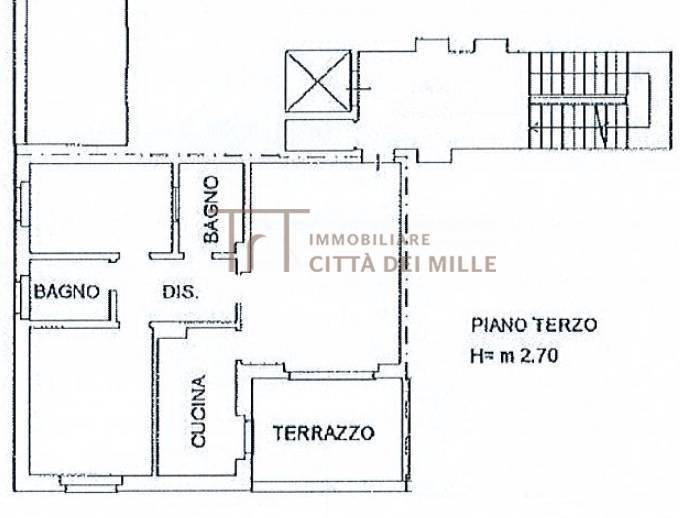 Bergamo Trilocale in vendita.