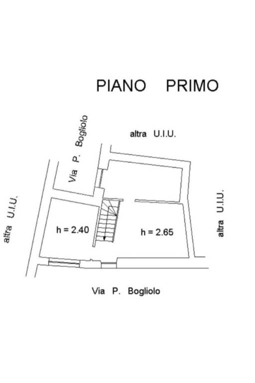 plani 1° PIANO Via P. Bogliolo