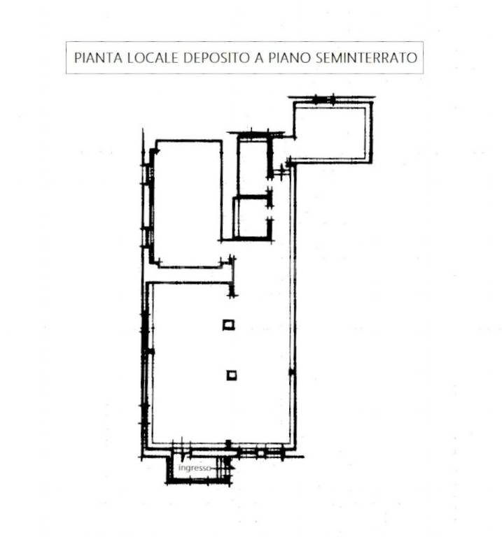 planimetria deposito p. seminterrato