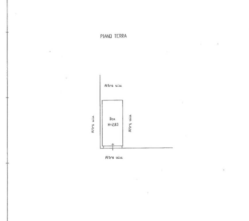 Planimetria catastale box Albenga - Foglio 8 - Par