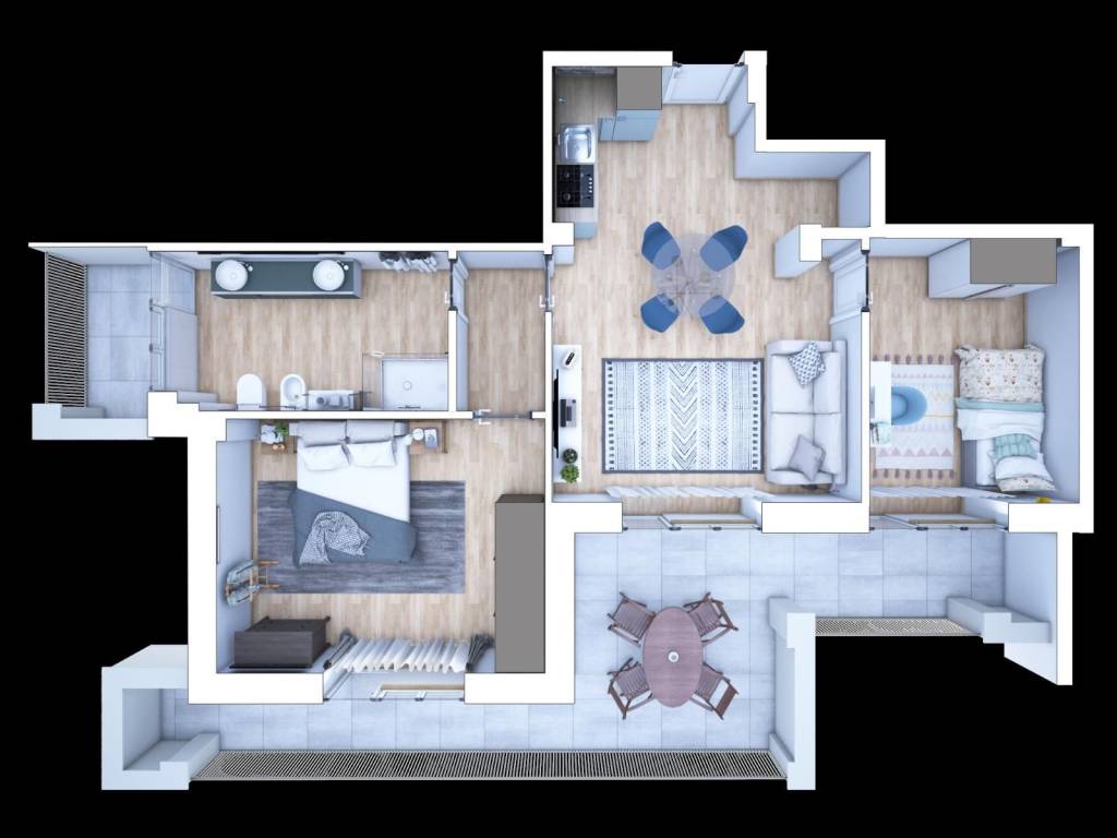Sale Apartment Rome. 3-room flat in via Roncegno. Excellent condition, second  floor, with terrace, central heating, ref. 106270241