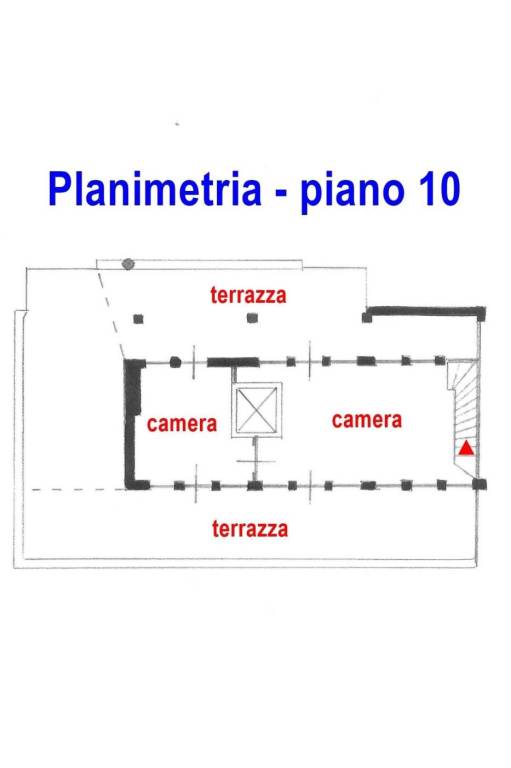 Planimetria piano 10