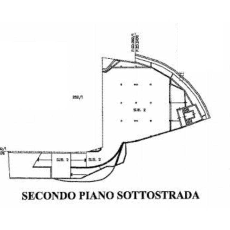 Planimetrie Rovereto secondo piano sottostrada