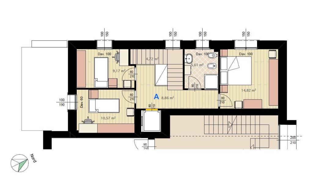 P25 plan 2 appartamento A piano 1°