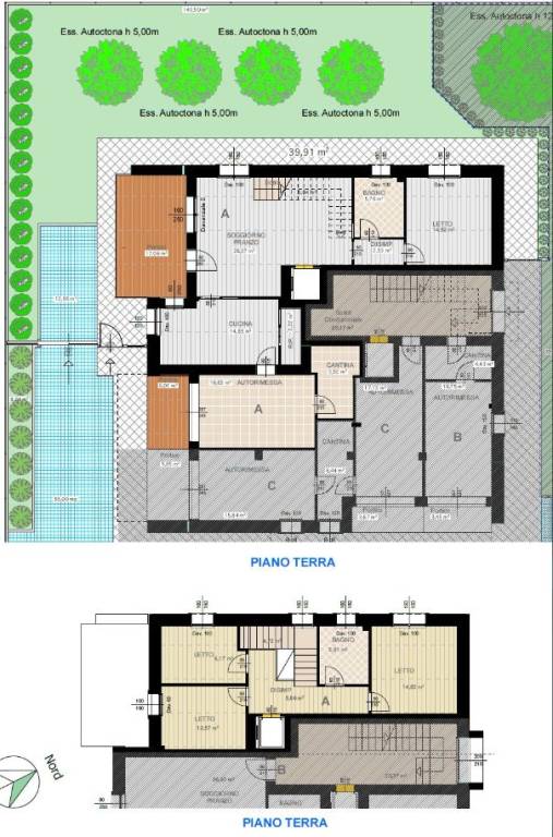P25 plan 3 appartamento A  completa con giardino