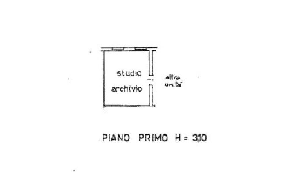 PLANIMETRIA PIANO PRIMO STUDIO ARCHIVIO