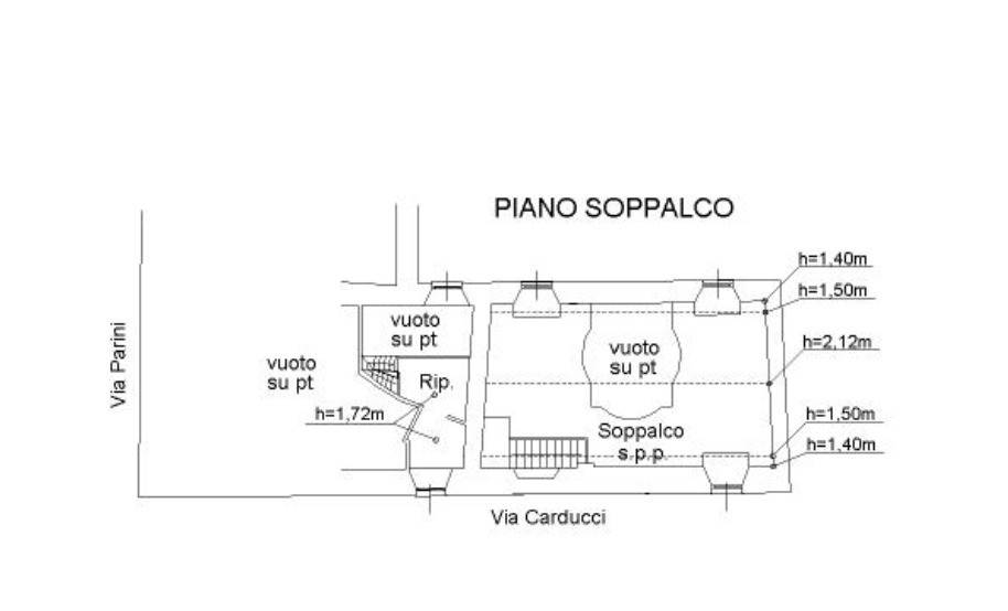 Planimetria piano soppalco