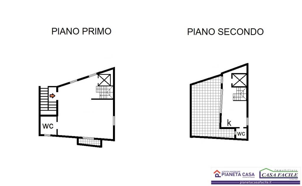 35.PIANTINA-Via Fiorentini(850)- Piano Primo e Sec