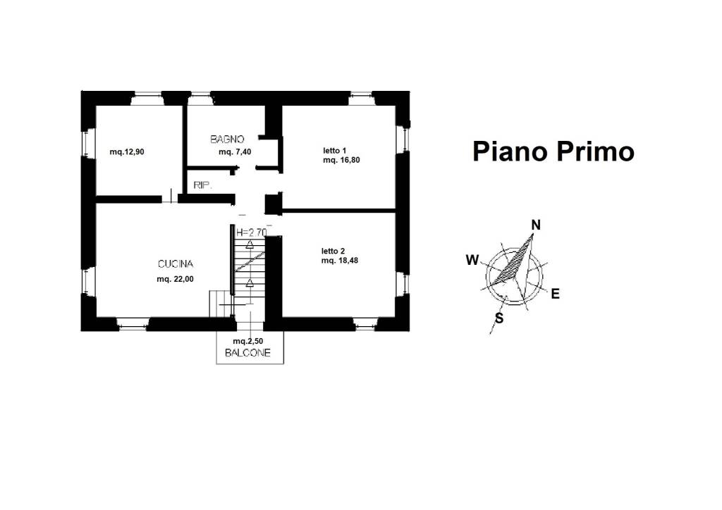 25 Planimetria Piano Primo