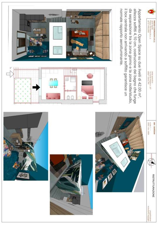 Piano S2-appartamenti 42mq-A3 1