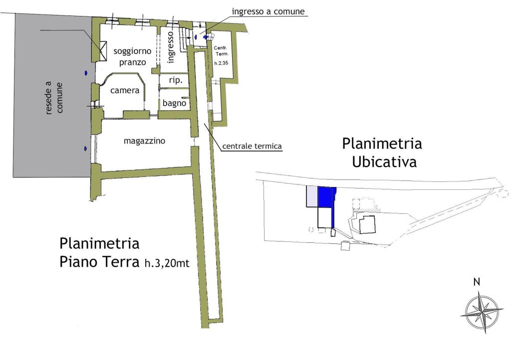 Planimetria appartamento piano terra