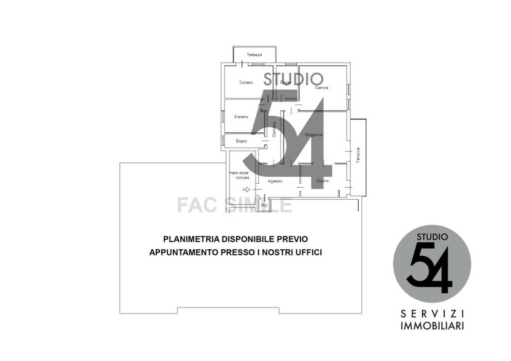 Planimetria Interno Studio 54 1