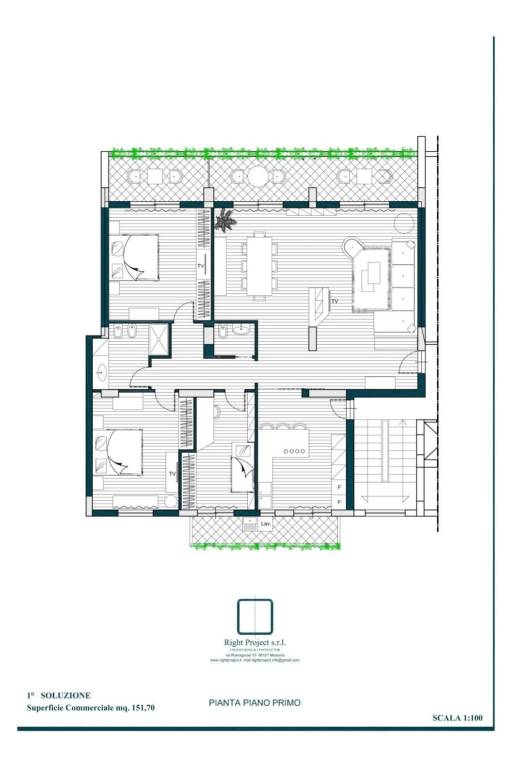 Soluzione appartamento unico con superficie 1