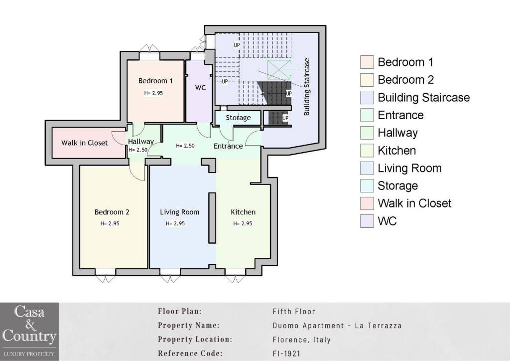Floor Plan - Duomo Apartment - La Terrazza - Engli
