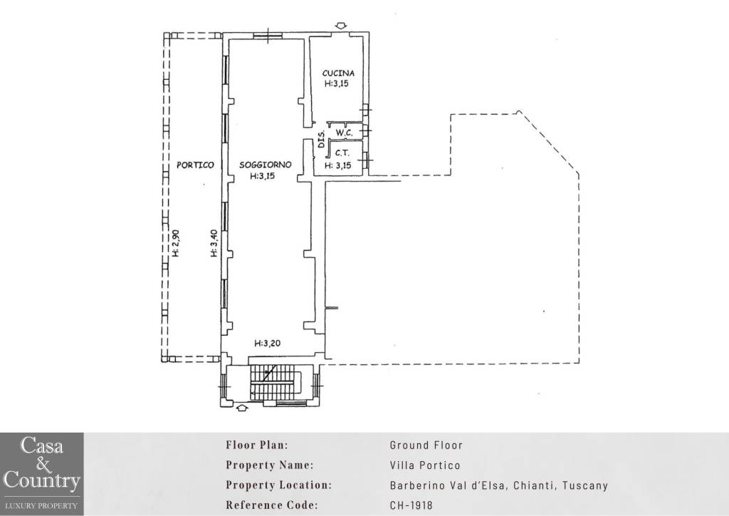 Floor Plans - CH-1918 Villa Portico 1