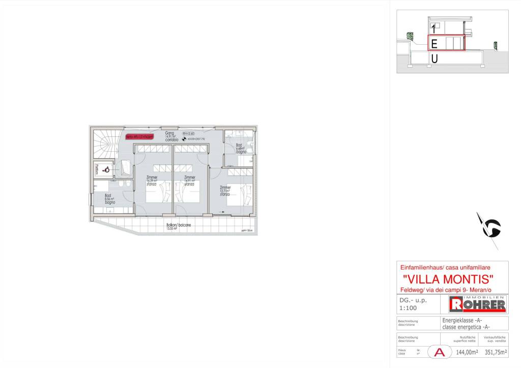 Villa A - Dachgeschoss/ultimo piano