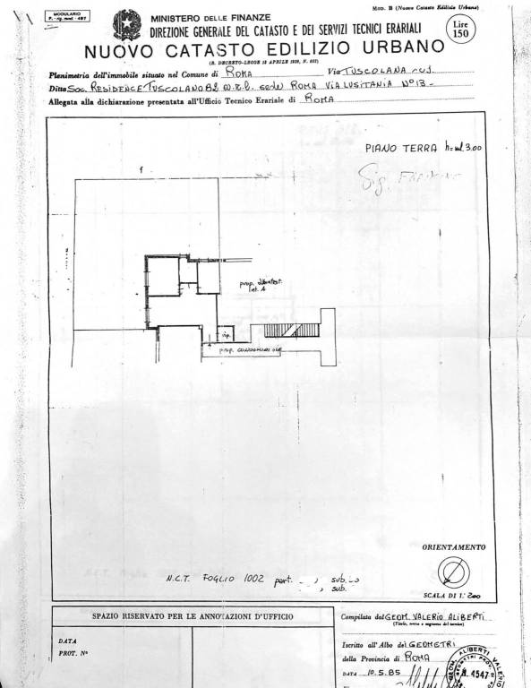 planimetria tuscolana 1