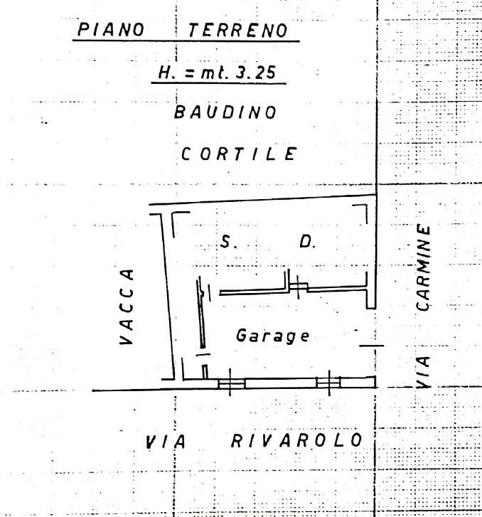 Planimetria Piano Terra Garage