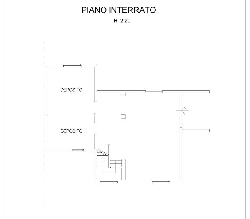 Planimetria Villa p.interrato