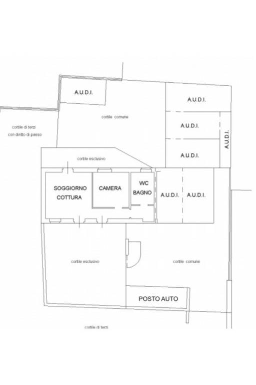 Planimetria appartamento e posto auto