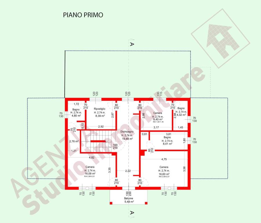 Planimetria Piano Primo rif 56