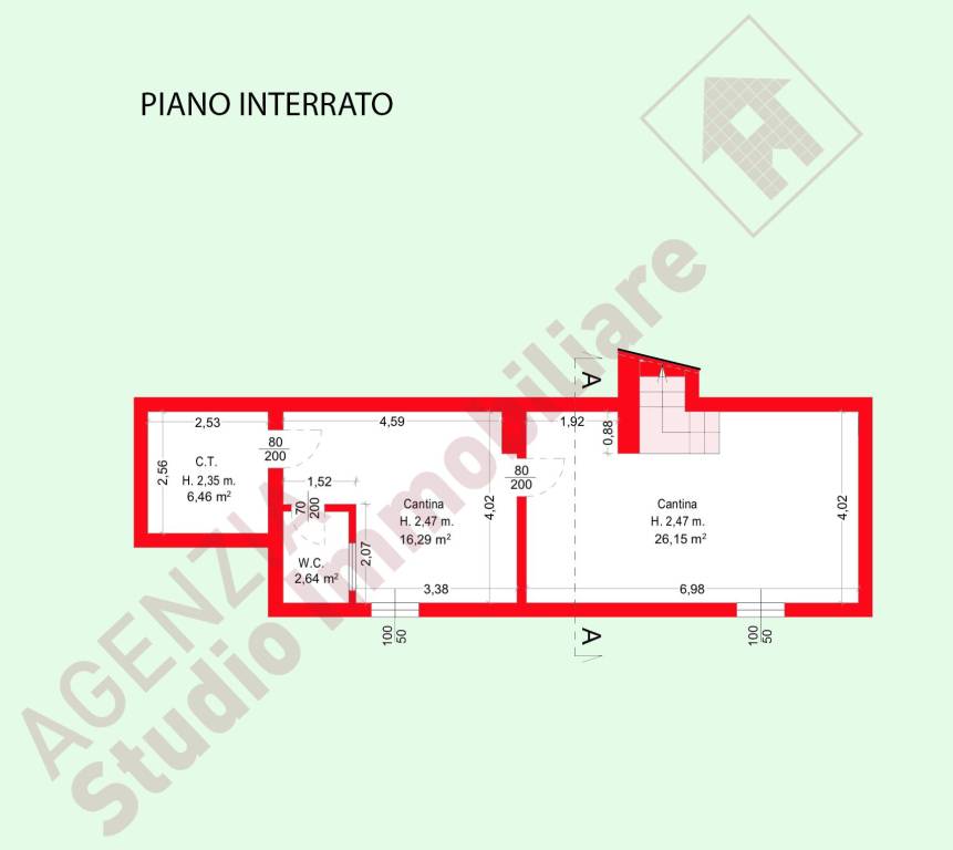 Planimetria Piano Interrato rif 56