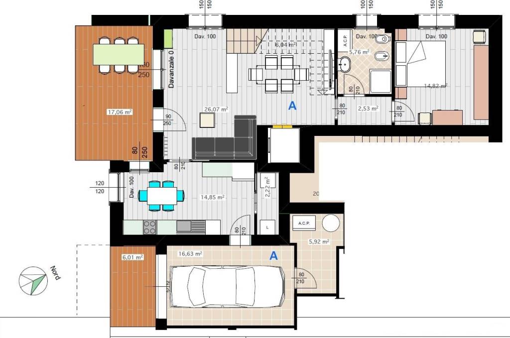 P25A plan 1 appartamento A piano terra
