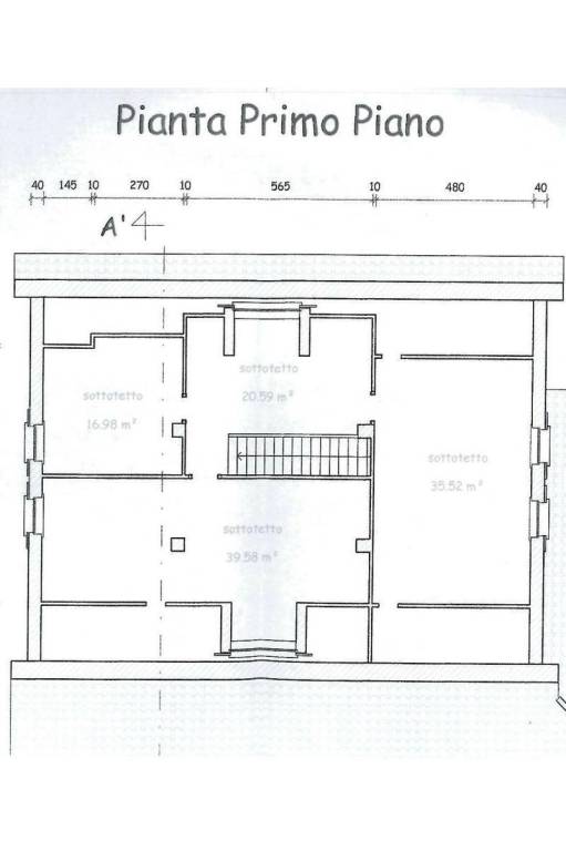 PLANIMETRIA 1° PIANO