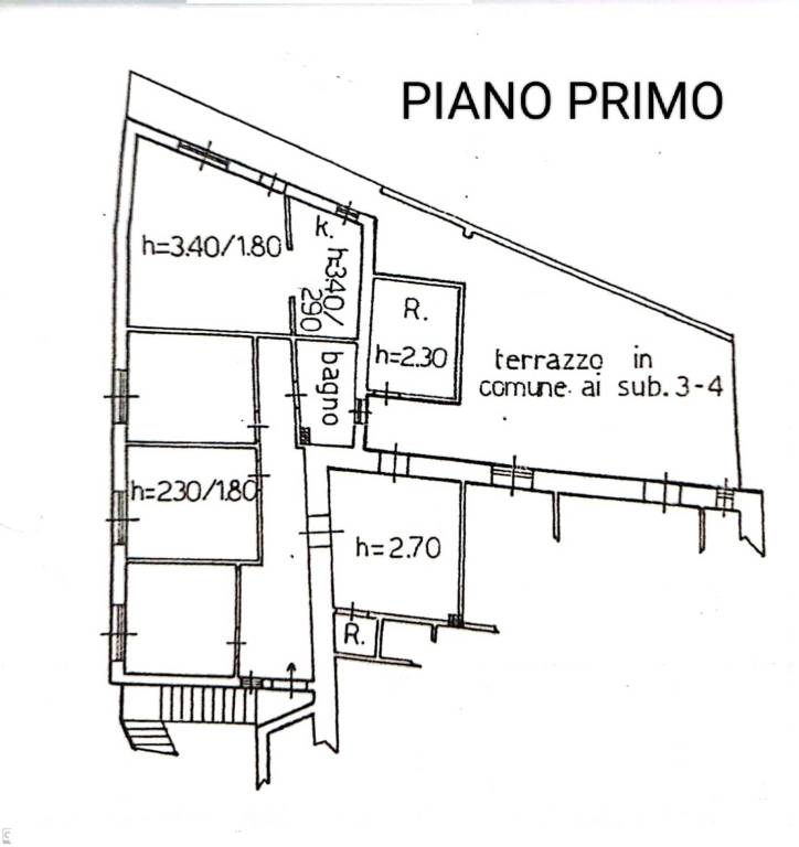 planimetria 1° Piano B