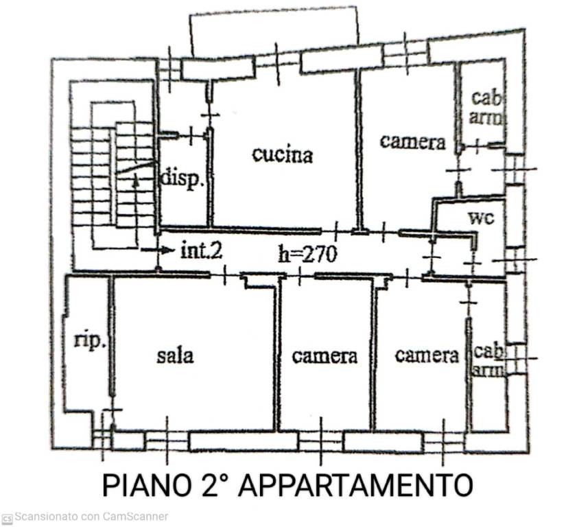 planimetria 2° Piano