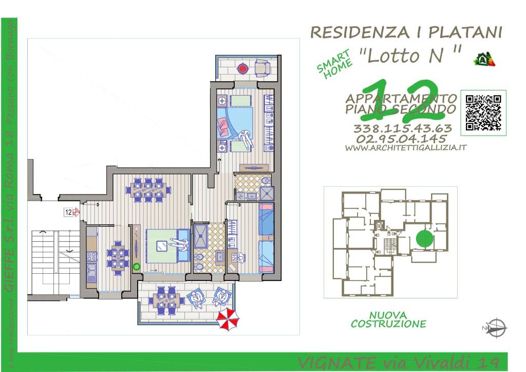 Planimetria appartamento N12