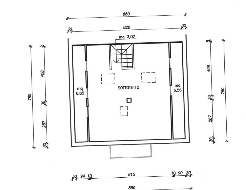 SOTTOTETTO PIANTA