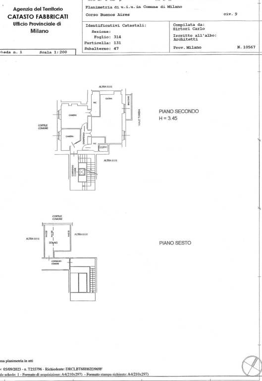 Planimetria B. Aires  - 2 piano 1