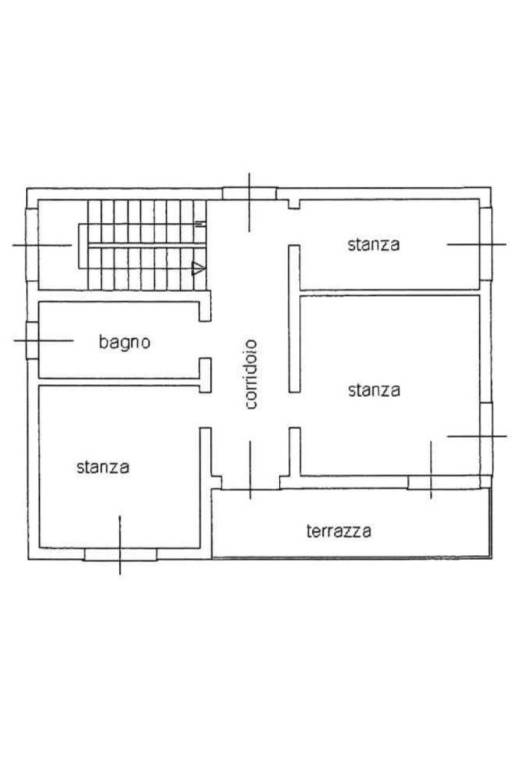 Planimetria abitazione piano 1