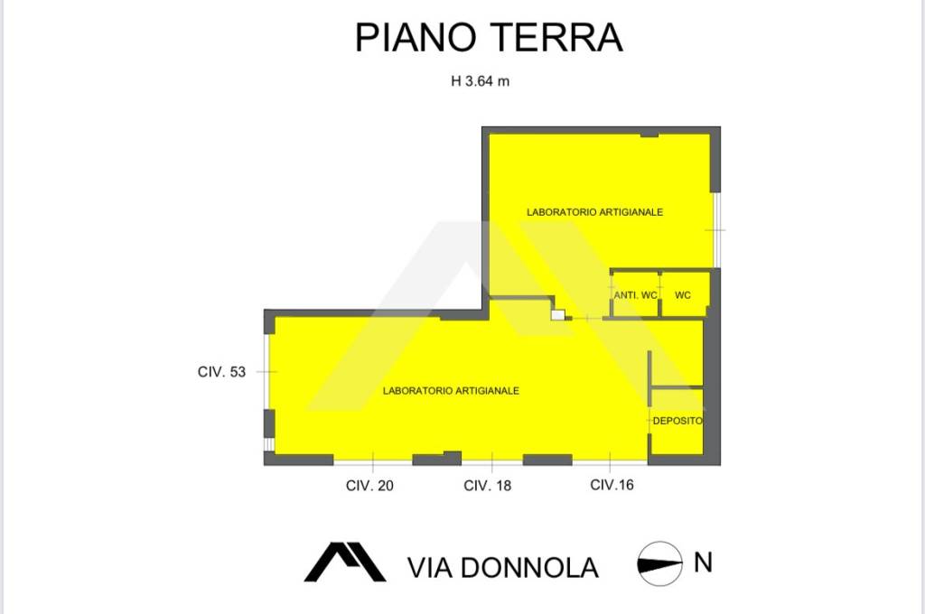 Planimetria caseificio milano