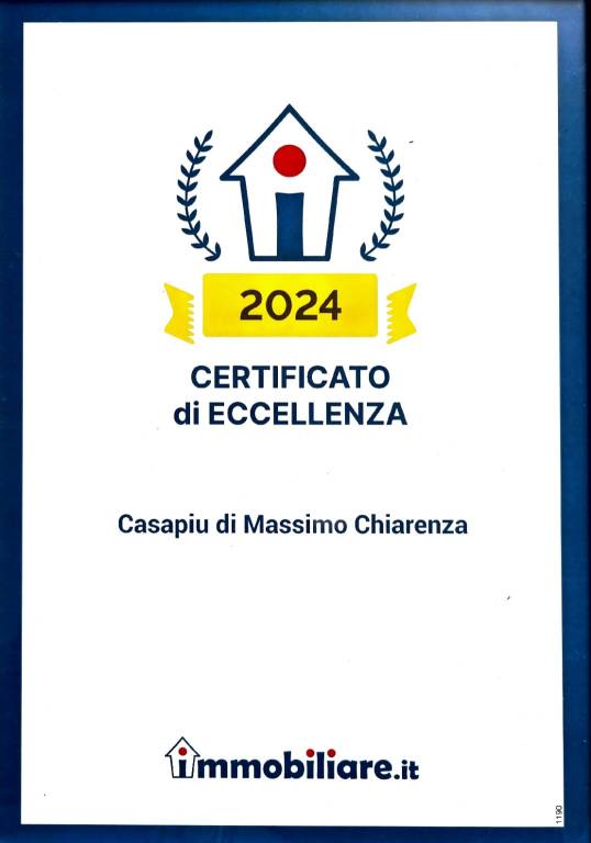 certificato di eccellenza 2024