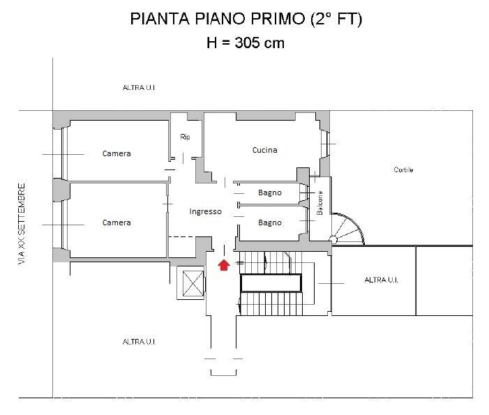 Planimetria sub. 179_via Buozzi 3 - Piano 1°_Def. 