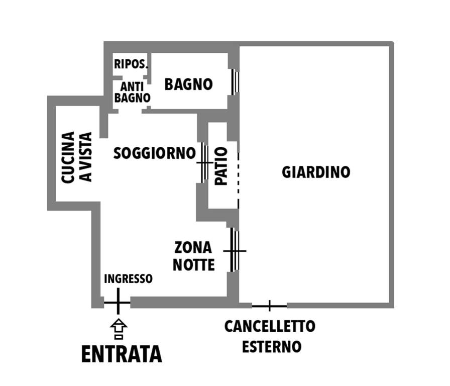 Piantina Bernareggio Via G. Galilei 12