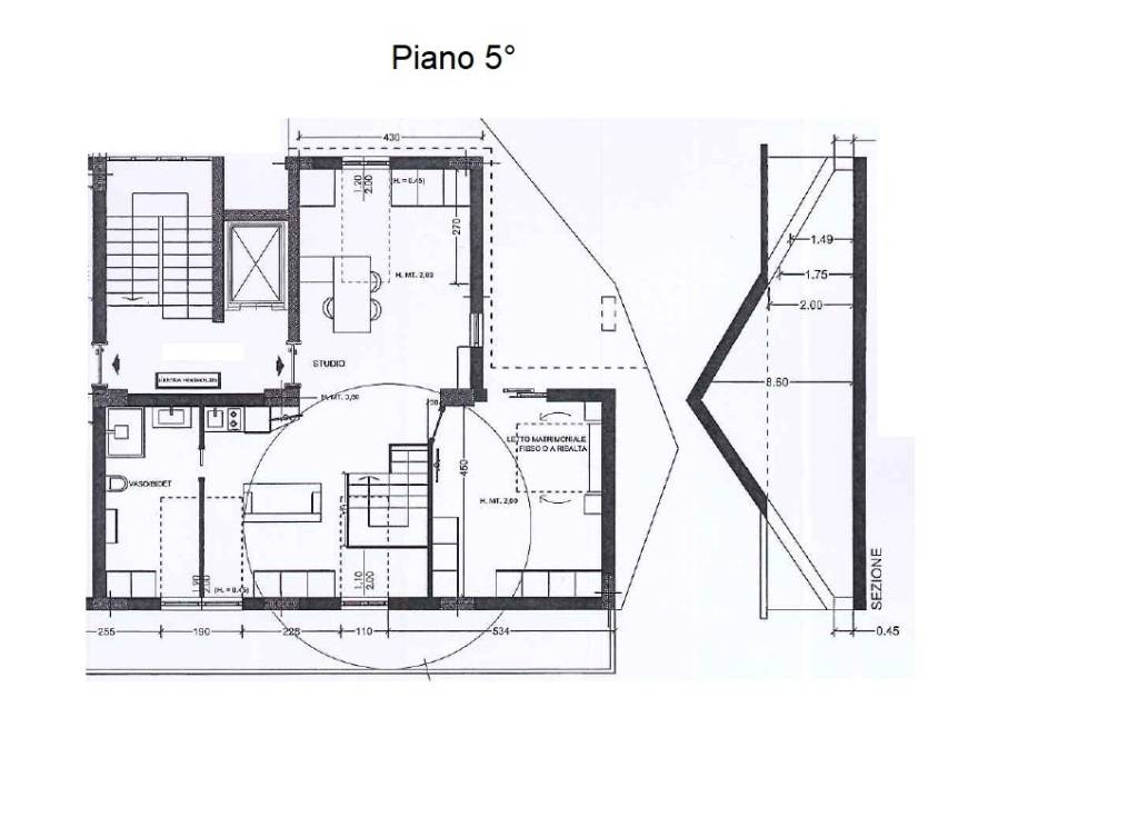 Duplex 5° piano