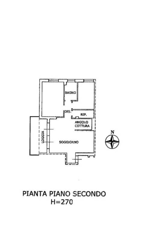 Planimetria F27 M765 sub. 11 appartamento 1