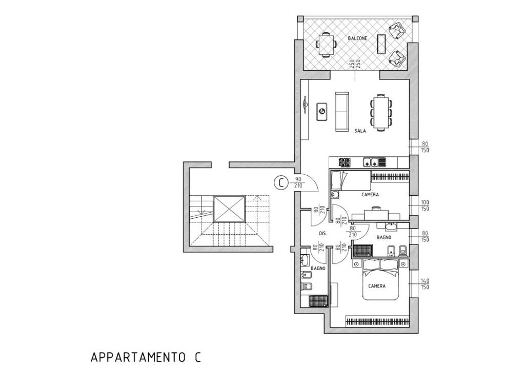 appartamento C primo piano