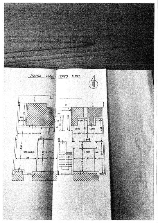 Planimetria con misure appartamento 1