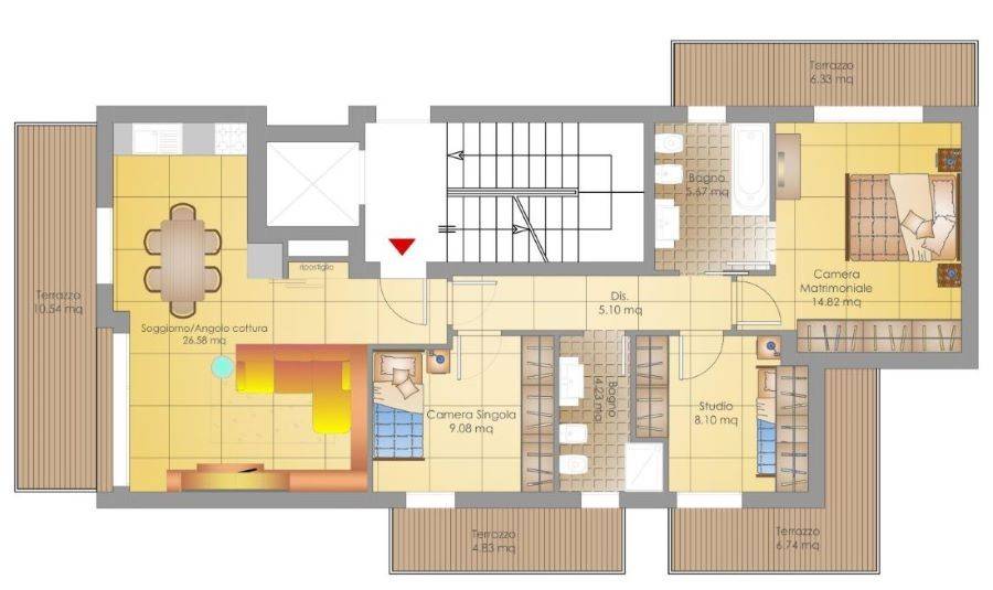 Appartamento piano 2 via Bertinoro disponibile